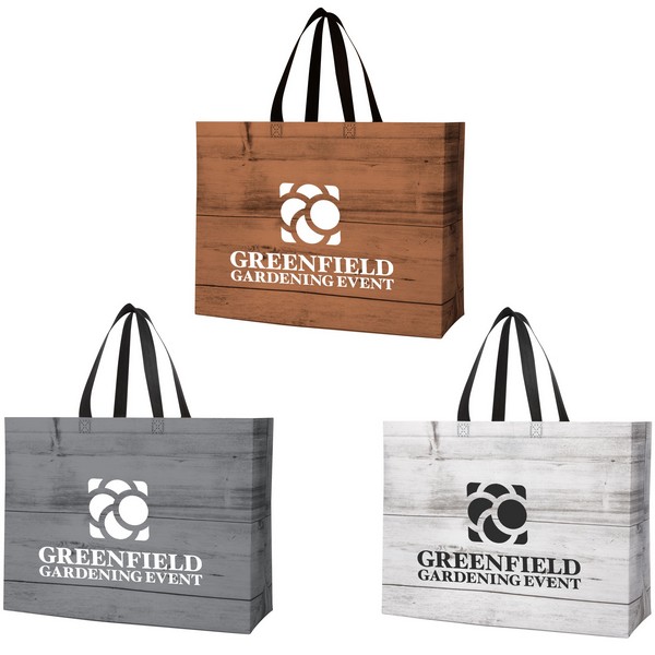 JH3758 Chalet Laminated Non-Woven Shopper Tote ...